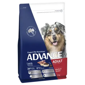 Advance Lamb and Rice Medium Breed Adult Dog Dry Food 3kg