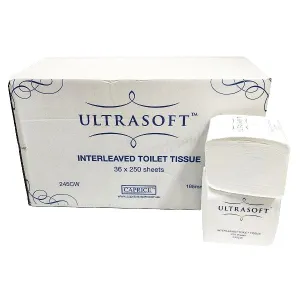 Caprice Ultrasoft Interleaved Toilet Tissue