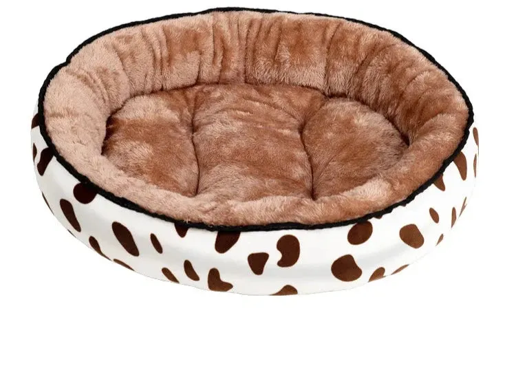 Circular Winter Warm Pet Nest – Soft, Comfortable Cat & Dog Bed for Deep Sleep | All-Season Cozy Pet Supplies