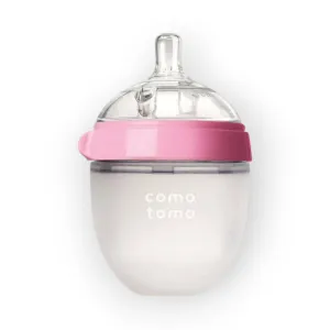 Comotomo Natural Feel Baby Bottle, Pink, 150 ml