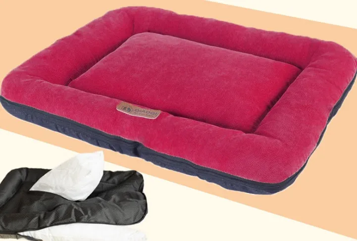 Cotton pad removable and washable sleeping pet floor mat