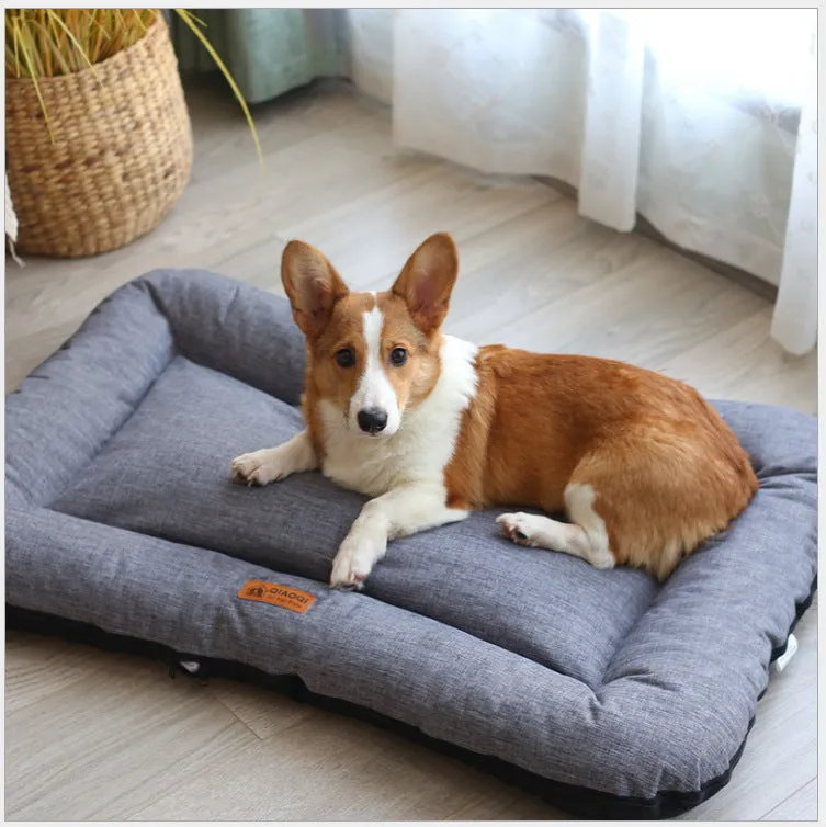 Cotton pad removable and washable sleeping pet floor mat