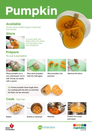 Easy meals with vegetables: Pumpkin - NPA186