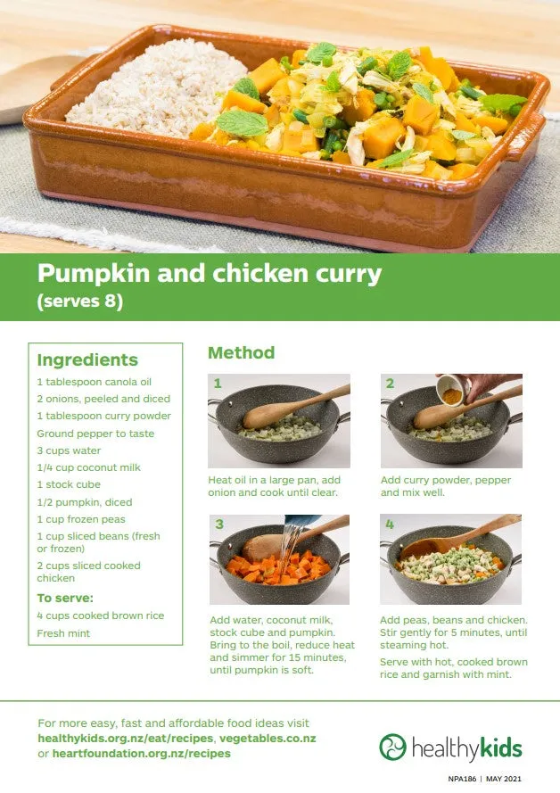 Easy meals with vegetables: Pumpkin - NPA186