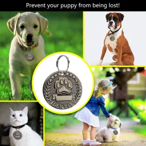 Engraved Pet ID Tags - Personalized Dog Tags, Custom Name Tags for Pets