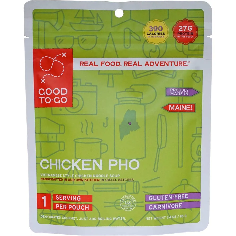 Good to-Go Dehydrated Chicken Pho - Single Serving Pouch