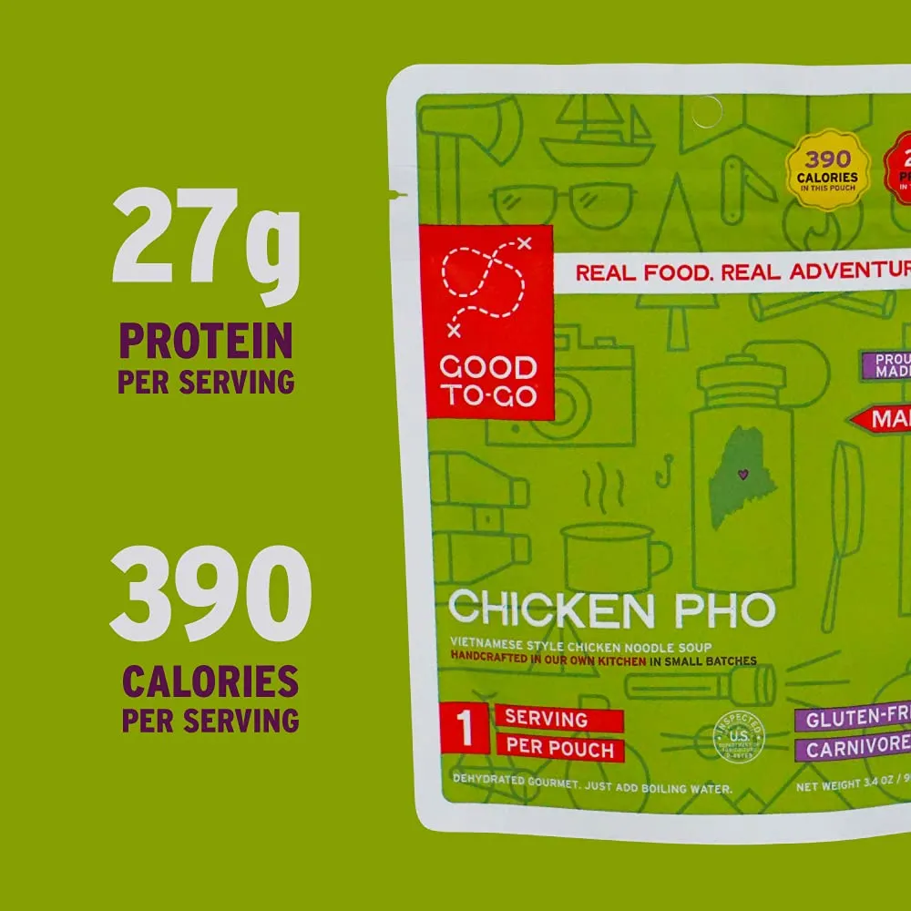 Good to-Go Dehydrated Chicken Pho - Single Serving Pouch