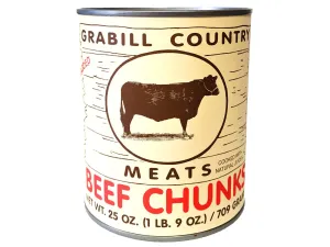 Grabill Country Meats - Canned Beef Chunks 25 oz - 12 Pack