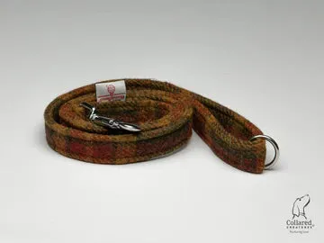 Harris Tweed Autumnal Check Luxury Dog Collar