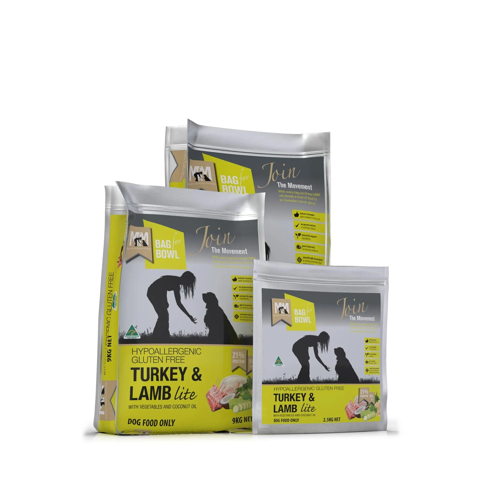 Meals for Mutts Lite Turkey and Lamb Dry Dog Food 20kg