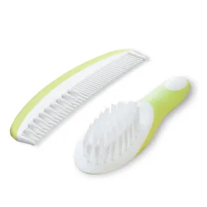 Moon Infant Brush & Comb Set Grooming Green