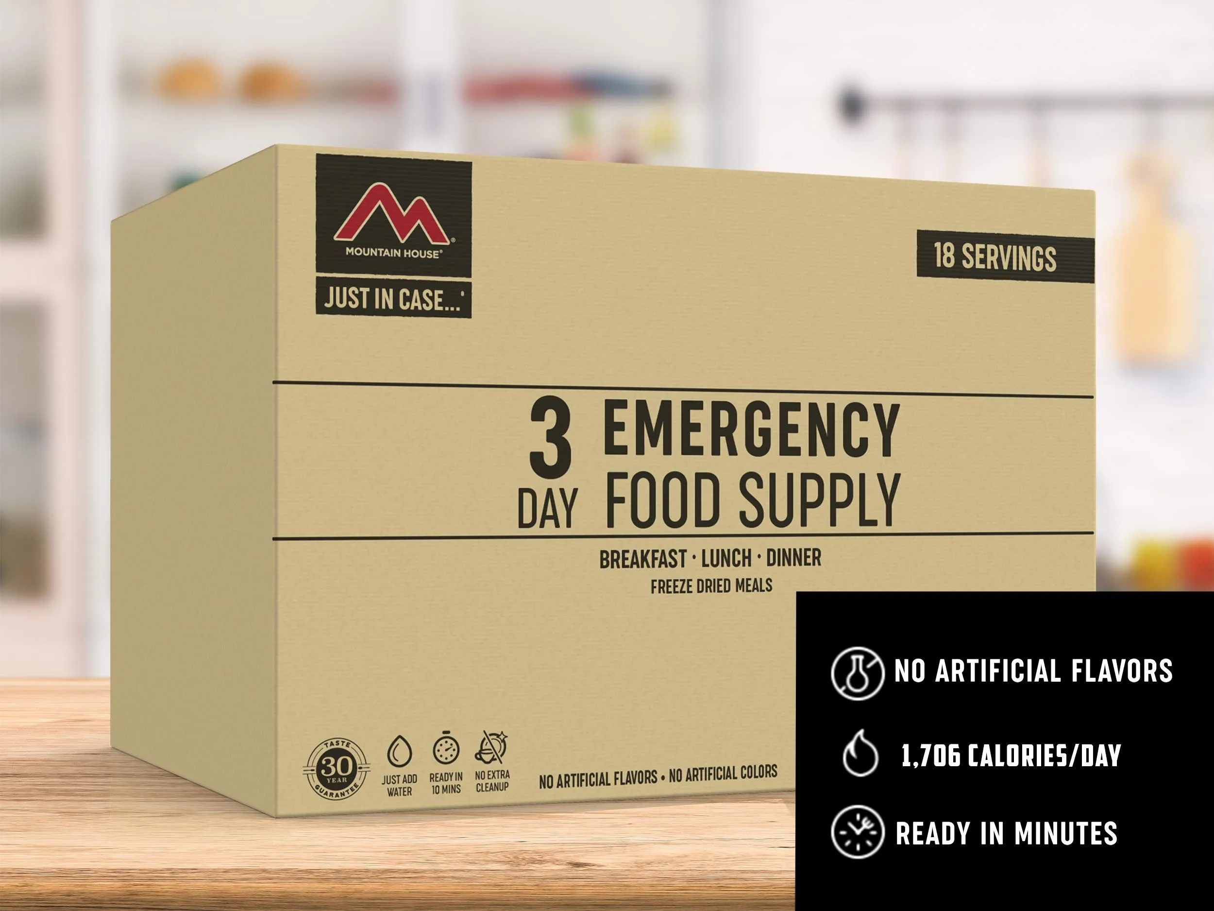 Mountain House - 3 Day Emergency Food Supply - 18 Servings