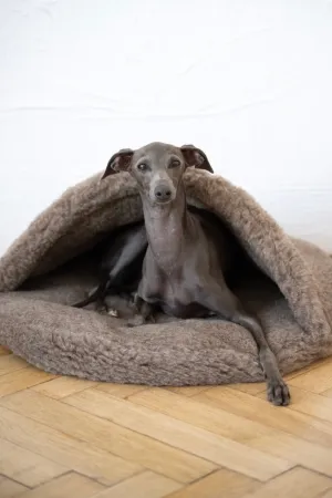 Natural Wool Pet Cave - Beige