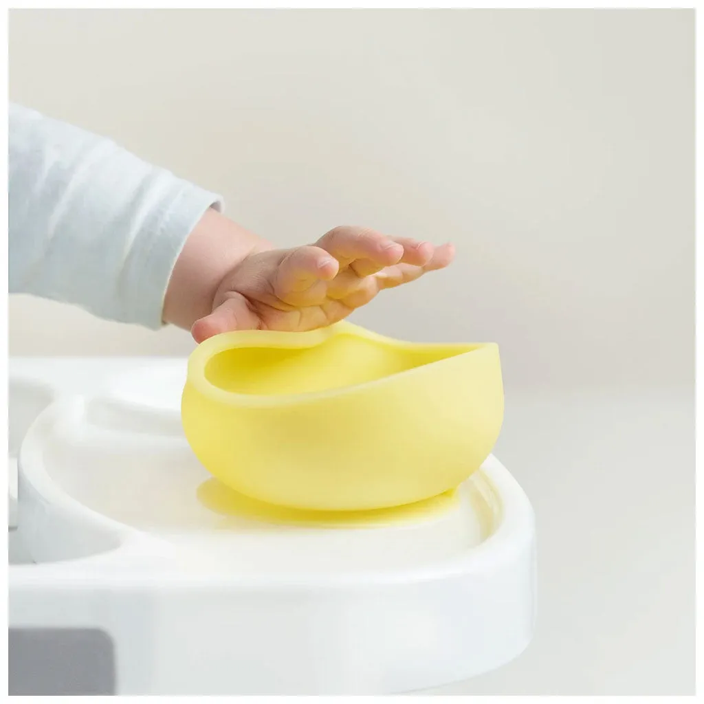 OlaBaby Suction Bowl with Lid Lemon