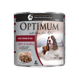 Optimum Dog Chicken & Rice Weight Management 680g x 12