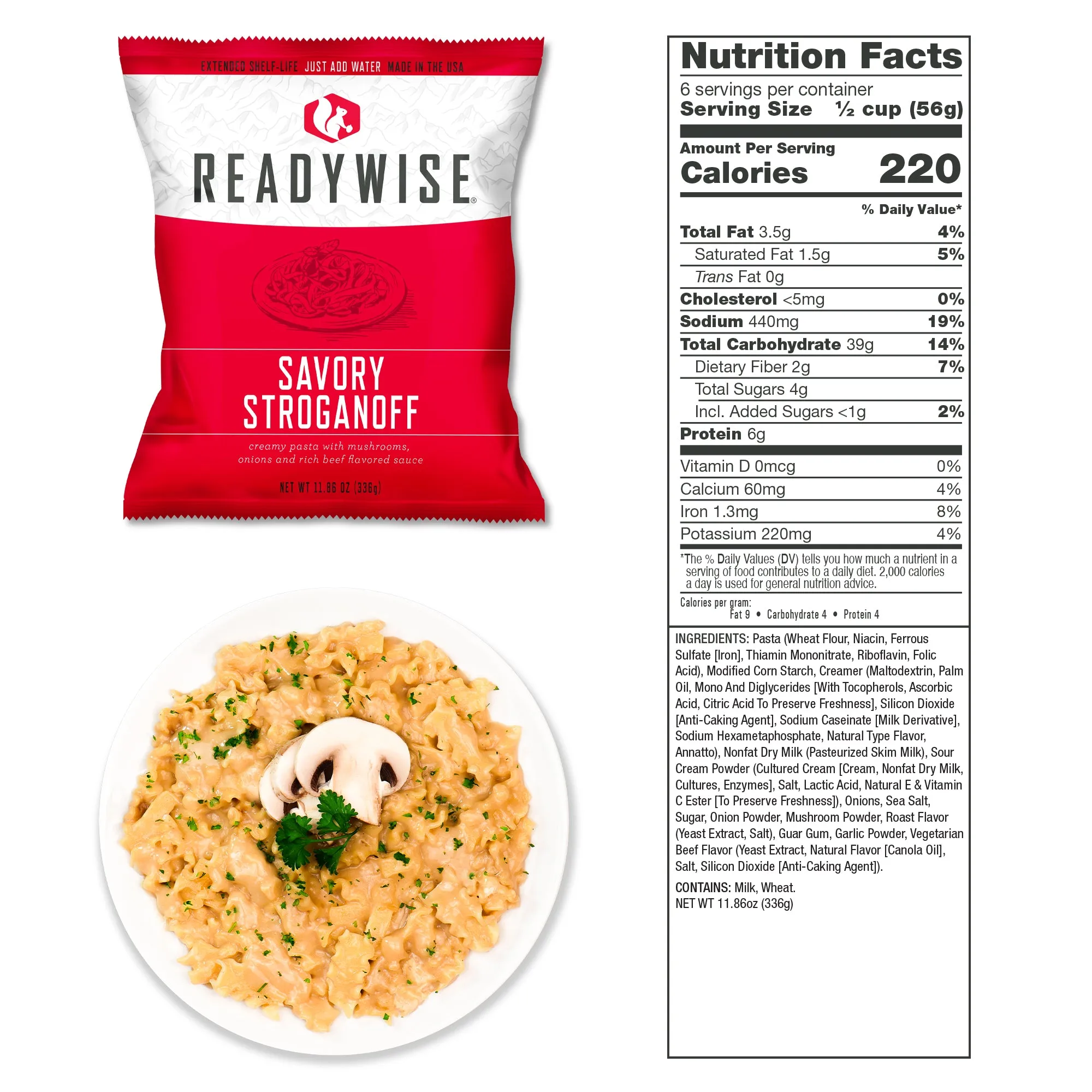 ReadyWise - 30-DAY SUPPLY (2 buckets) 1 Entrée and 1 Bucket - 240 Servings