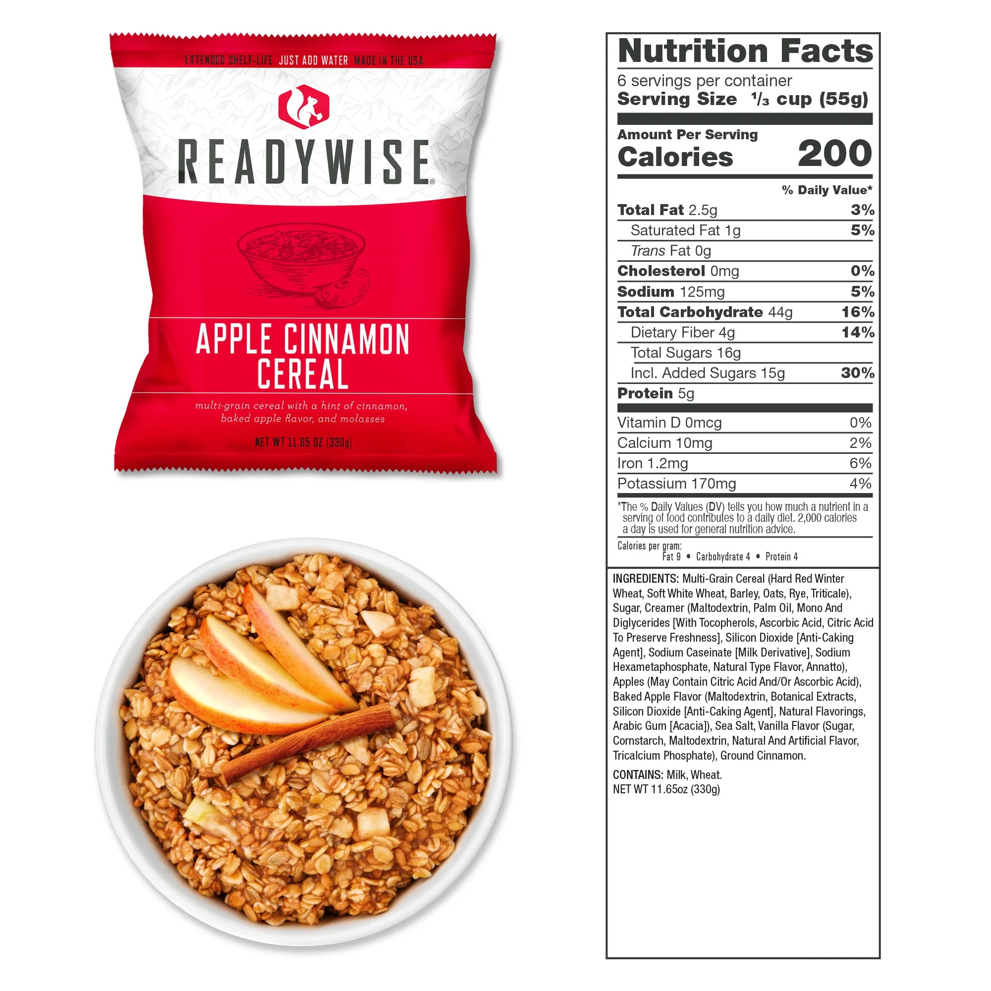 ReadyWise - 30-DAY SUPPLY (2 buckets) 1 Entrée and 1 Bucket - 240 Servings