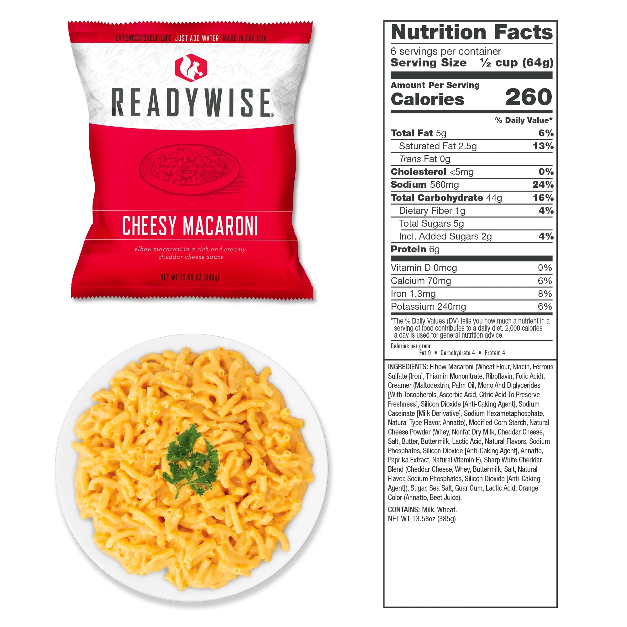 ReadyWise - 30-DAY SUPPLY (2 buckets) 1 Entrée and 1 Bucket - 240 Servings