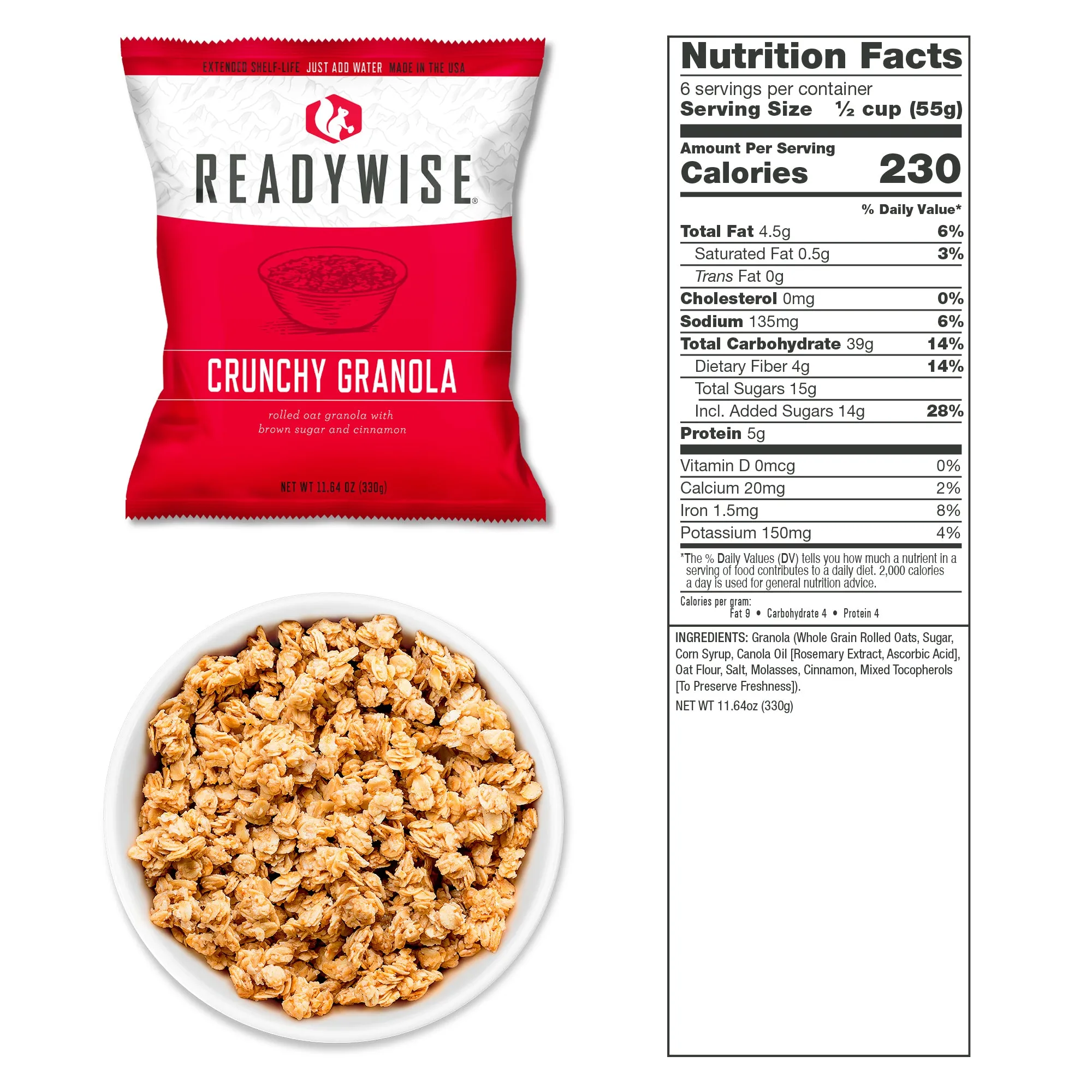 ReadyWise - 30-DAY SUPPLY (2 buckets) 1 Entrée and 1 Bucket - 240 Servings