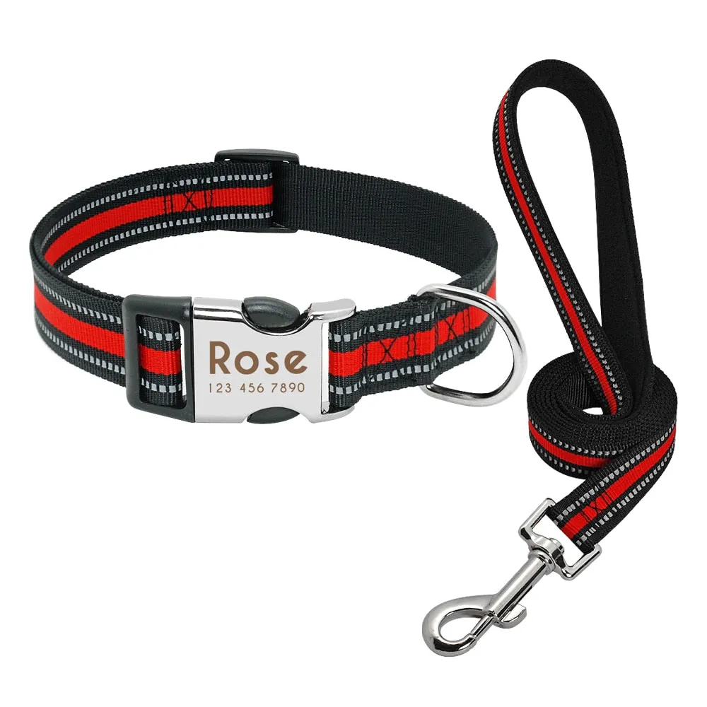 Reflective Personalized Custom Collar