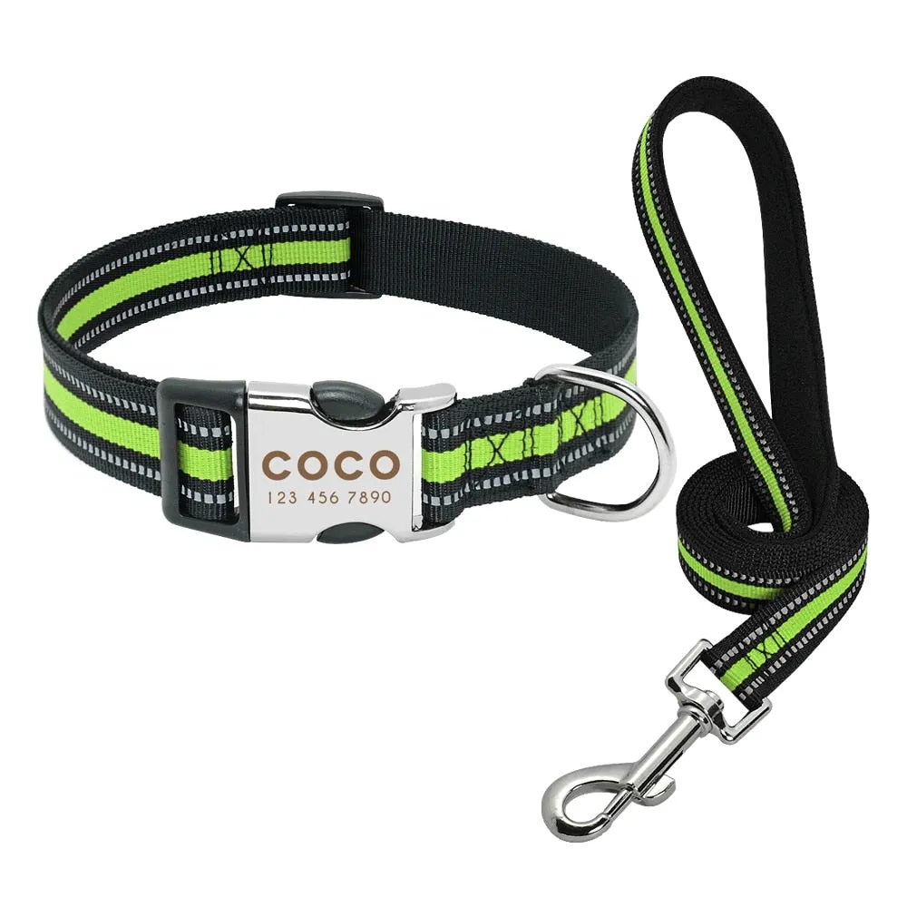 Reflective Personalized Custom Collar