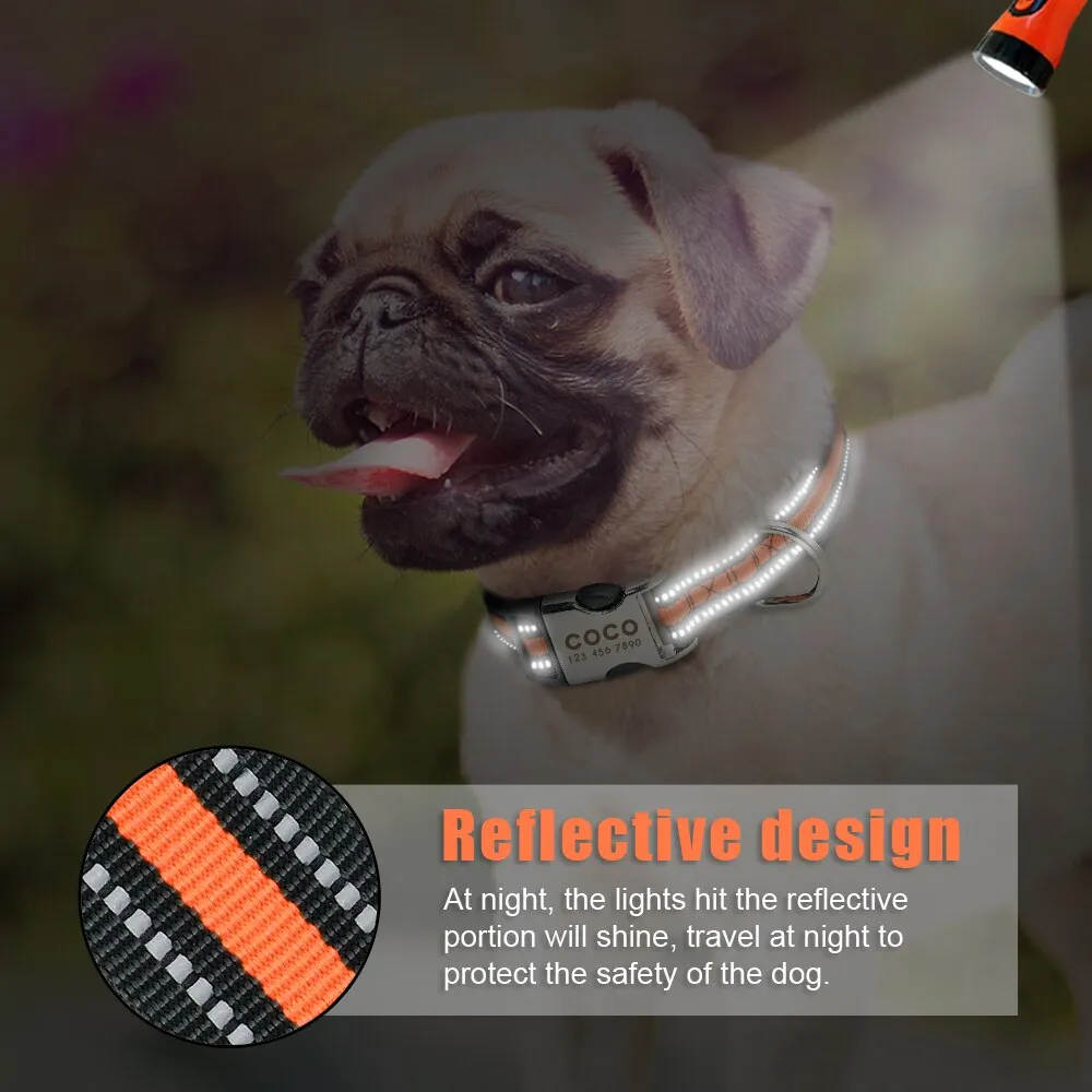 Reflective Personalized Custom Collar