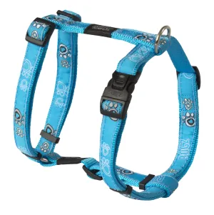 Rogz Fancy Dress Harness - Turquoise Paw