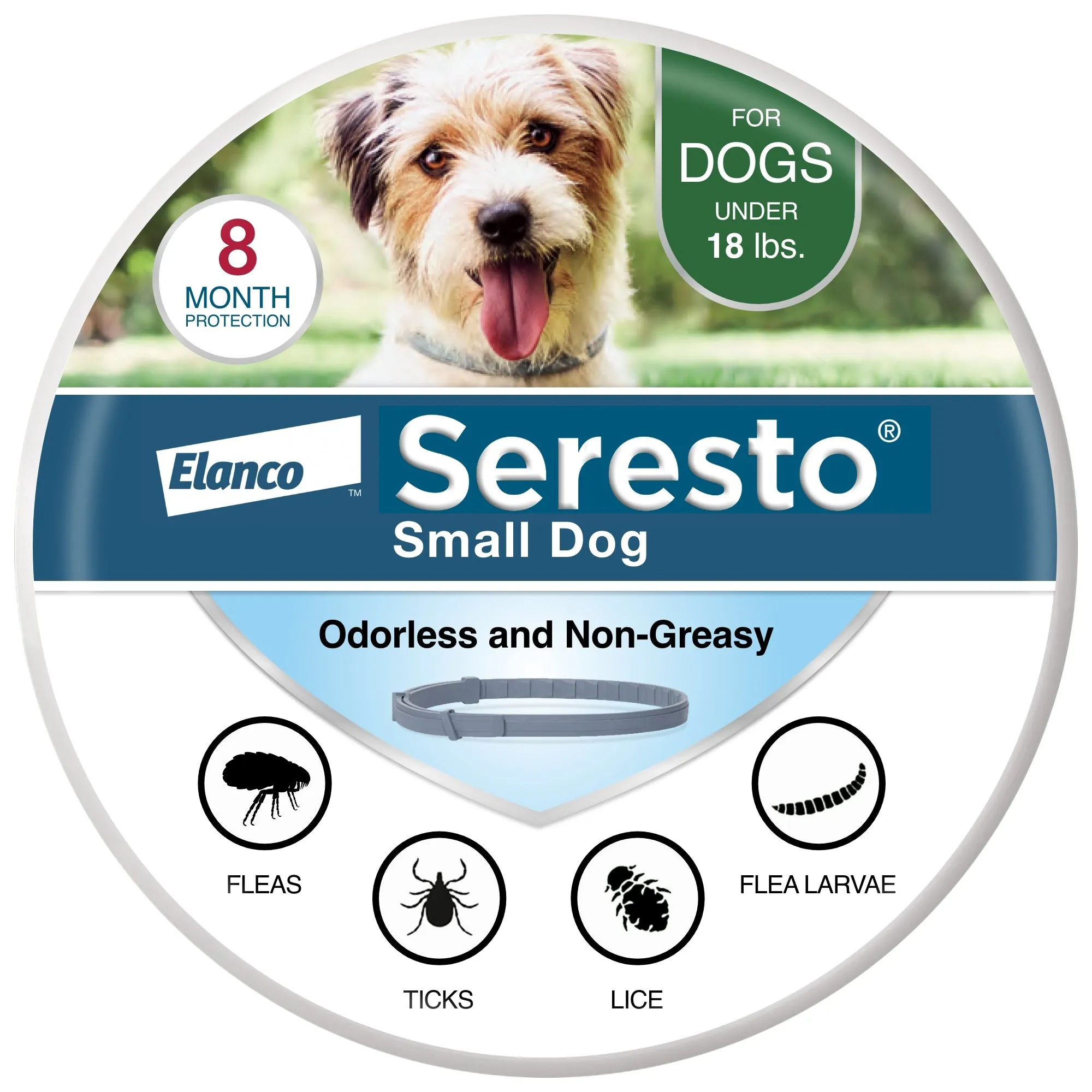 Seresto Vet-Recommended Flea & Tick Treatment & Prevention Collar for Dogs | 8 Months Protection