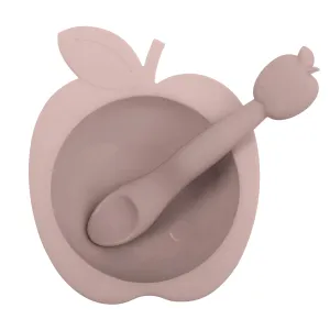 Silibowl & Spoon Set | Apple