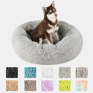 Snuggle Up Donut Round Basket Pet Bed