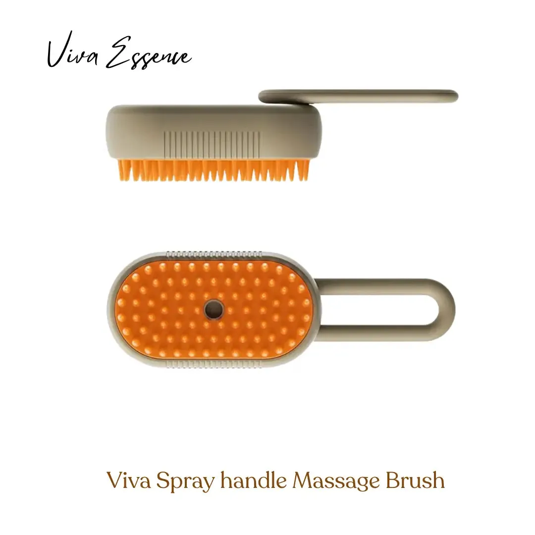 Viva Spray handle Massage Brush for Cats and Dogs