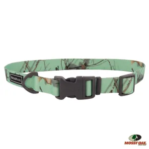 Water & Woods Adjustable Dog Collar, Mossy Oak Mint Camo Small